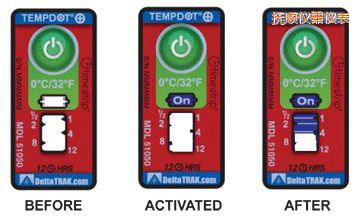 撫順溫度指示標(biāo)簽 累計上升時間/溫度的標(biāo)簽